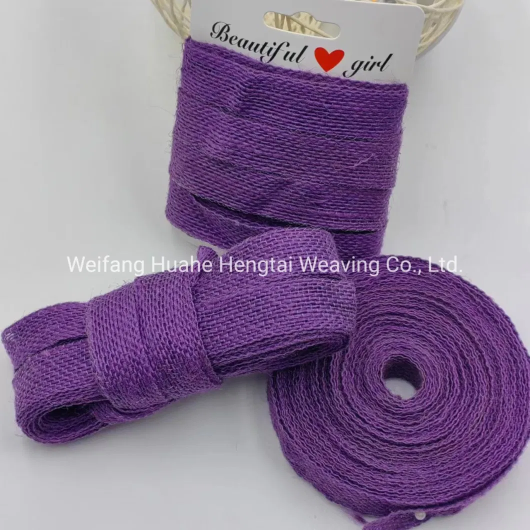 Cross-Border Popular Special Colored Fishing Thread Jute Ribbon