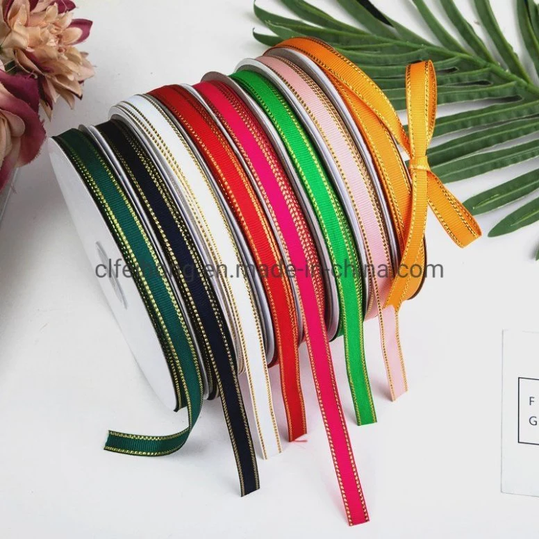 Factory Customized OEM Double Face Grosgrain /Satin Ribbon Perfect for Wedding Invitations, Baking Packaging, Gift Wrapping, Handmade Craft