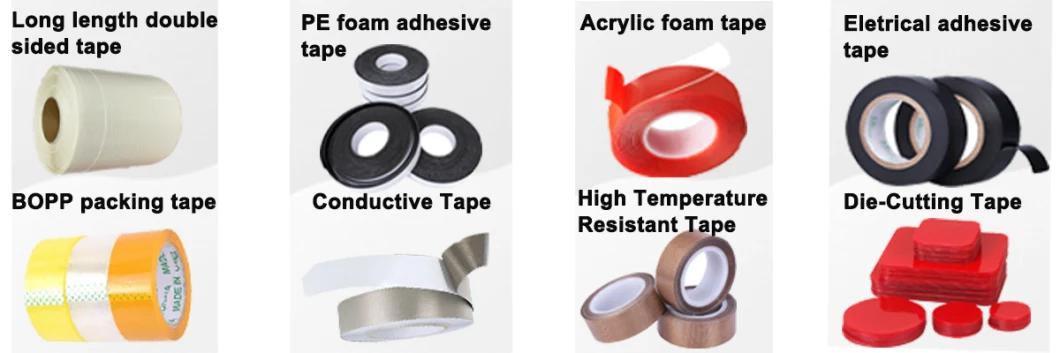 Clean Removable Single Sided Crossed Line Filament Strapping Adhesive Tape