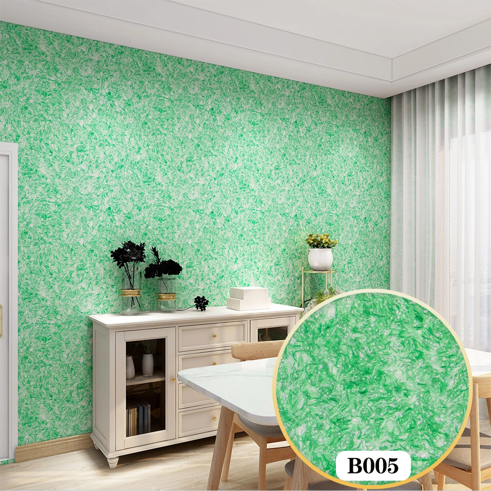 OEM Silk Plaster Wall Covering Protector Indoor Fiber Decor Wallcoating