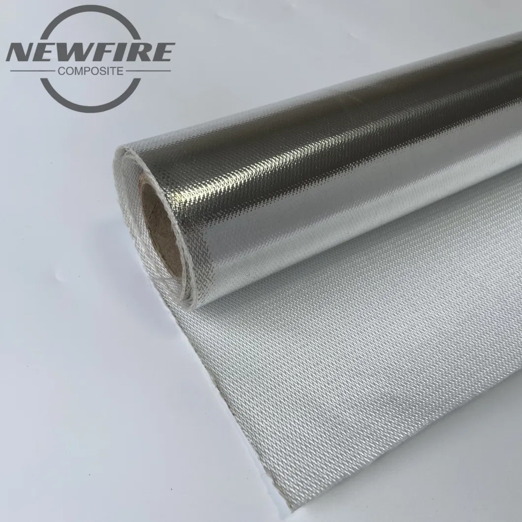 0.2mm Thickness Good Quality Fireproof Thermal Insulation Aluminum Foil Coated Fiberglass Fabric High Quality Fiberglass Mesh