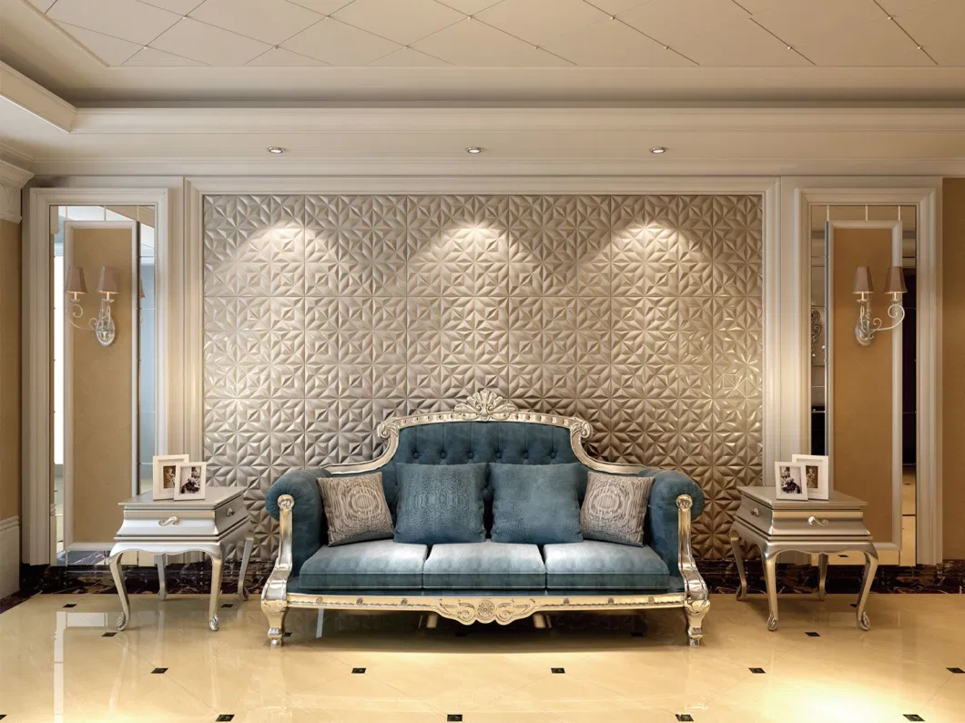 Faux Leather Wall Panels for Hotel Living Room Wall Covering