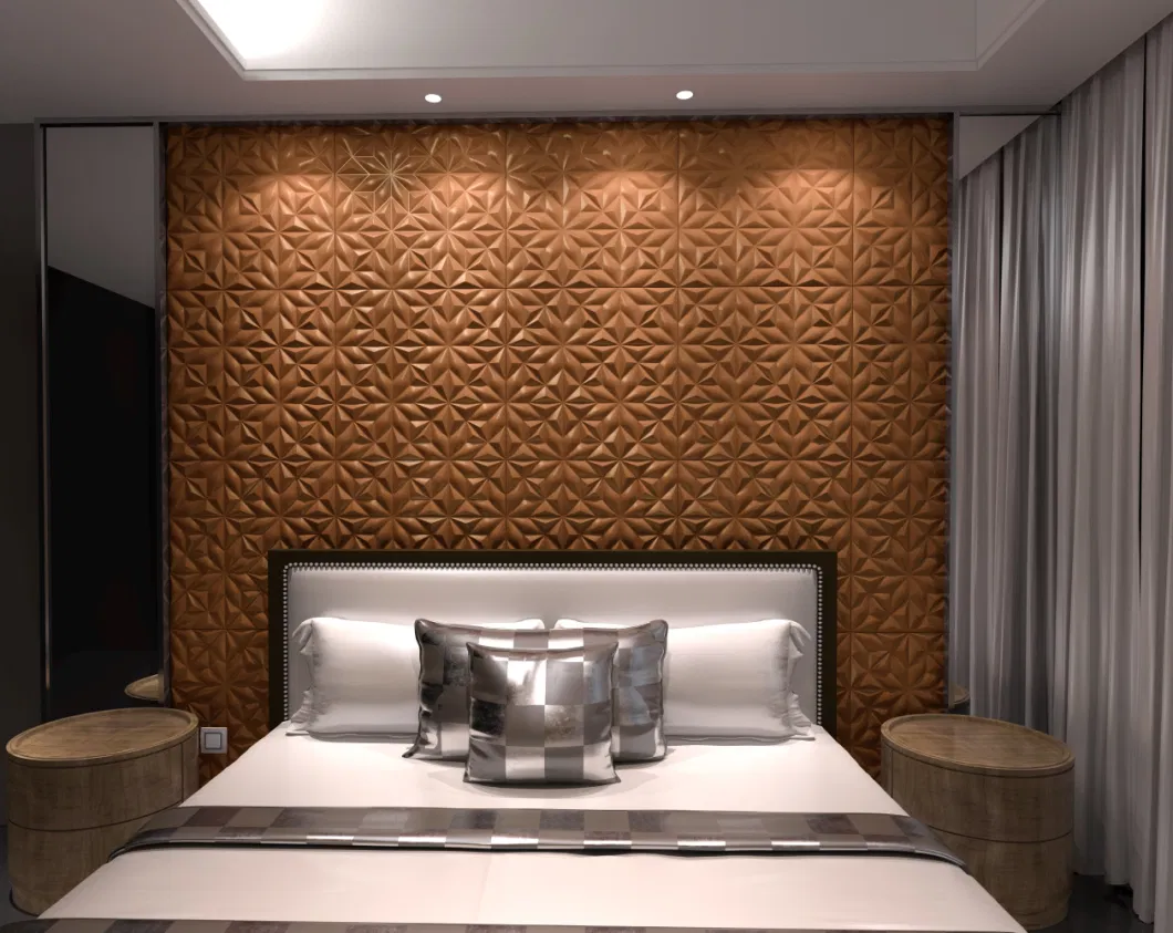 Faux Leather Wall Panels for Hotel Living Room Wall Covering