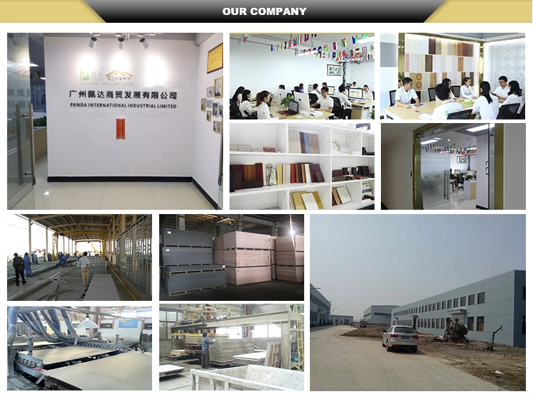 High Density Fire Rated Decorative Fiber Board Partition Decor Wall Covering Cement Coated Panel