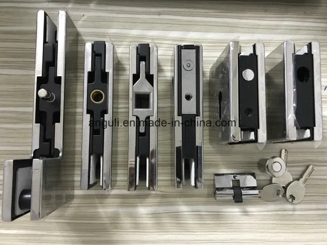 Aluminum Body Frameless Stainless Steel Wall Mounted Patch Fitting Glass Door Top Patch Hardware Fitting