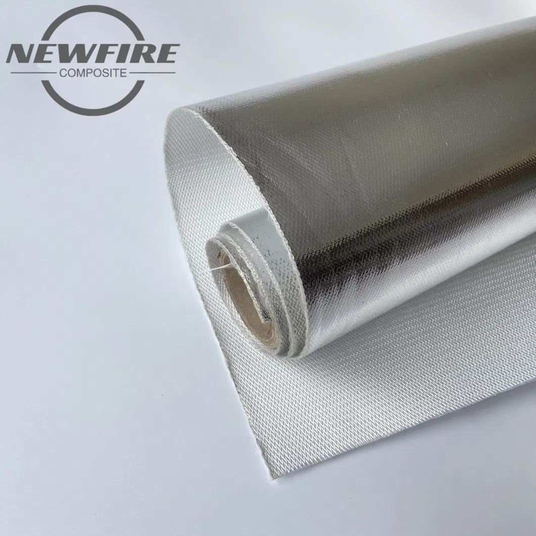 0.2mm Thickness Good Quality Fireproof Thermal Insulation Aluminum Foil Coated Fiberglass Fabric High Quality Fiberglass Mesh