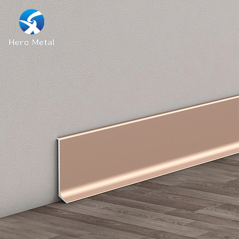 Top Quality Positioning Tile Trim Stainless Steel Bronze Brushed Home Nickel Edge Hero Metal Carpet Transition Jolly Square Shape Corner Decorative Strip