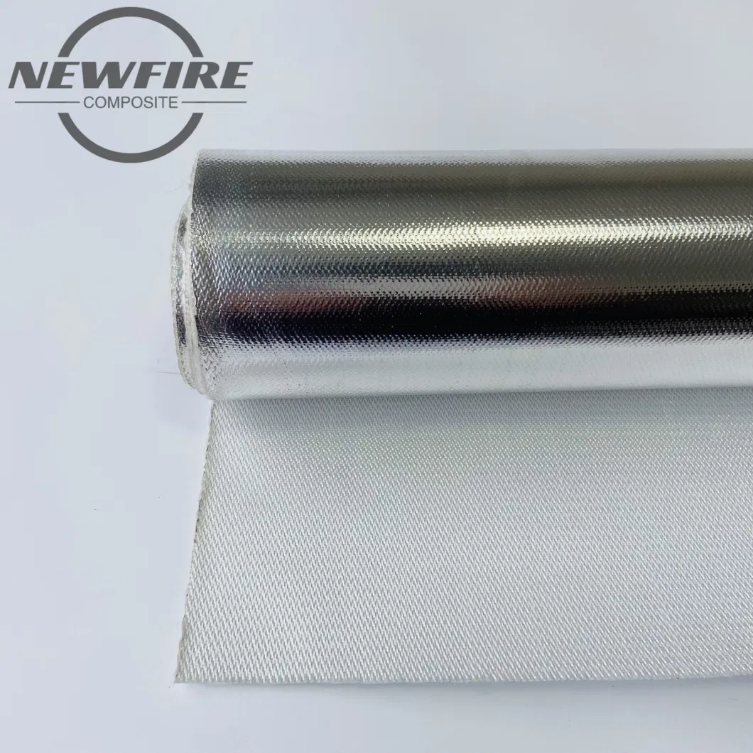 0.2mm Thickness Good Quality Fireproof Thermal Insulation Aluminum Foil Coated Fiberglass Fabric High Quality Fiberglass Mesh