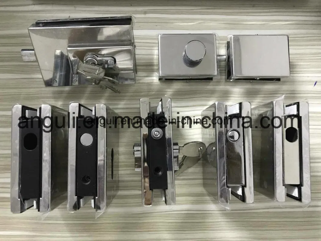 Aluminum Body Frameless Stainless Steel Wall Mounted Patch Fitting Glass Door Top Patch Hardware Fitting