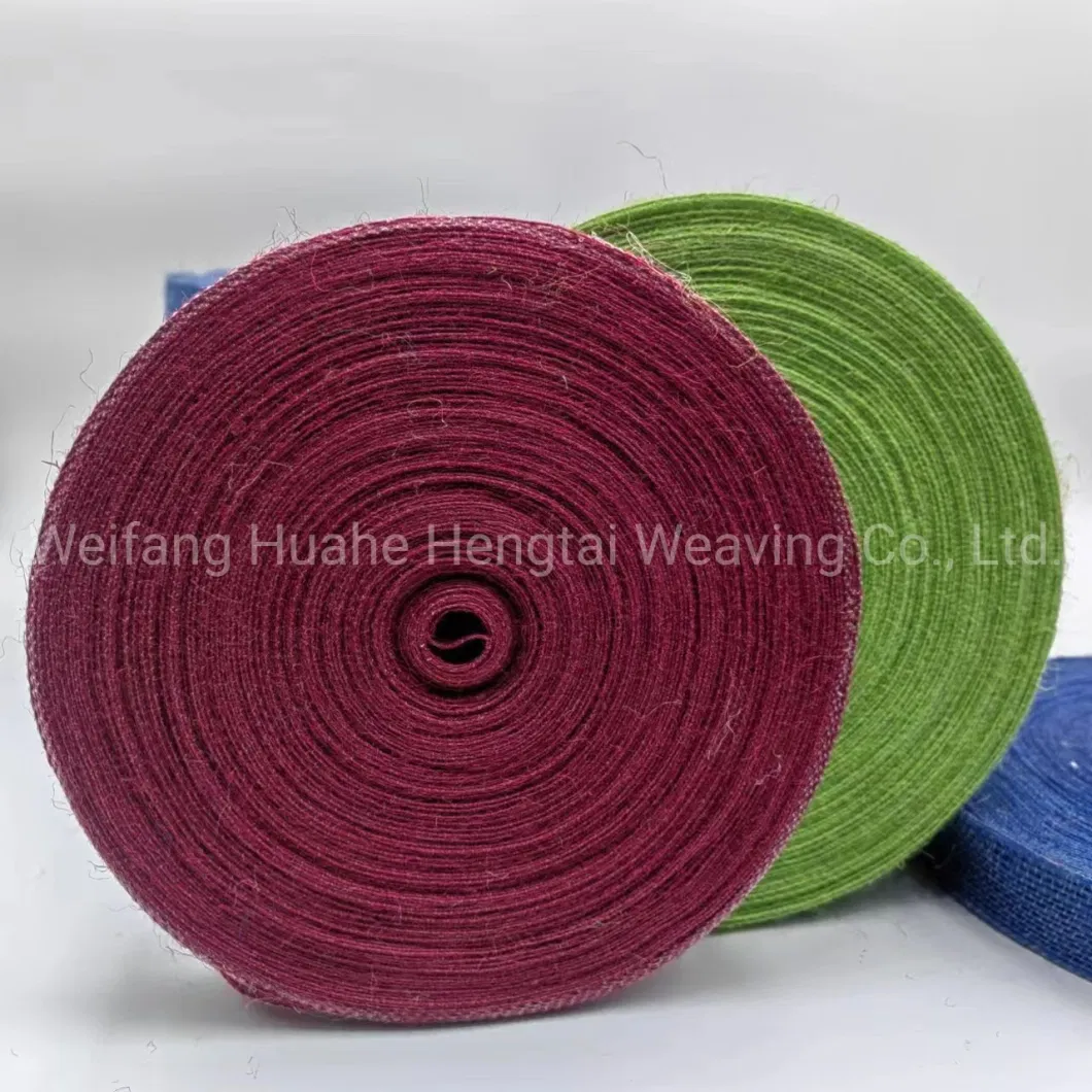 Cross Border Popular Color Fish Silk Jute Ribbon DIY Handmade