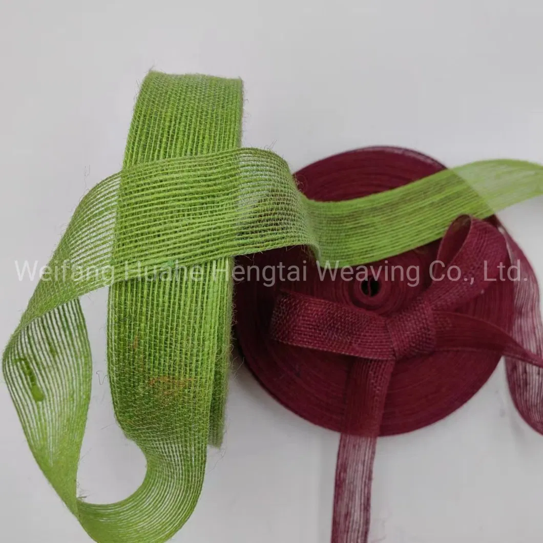 Cross Border Popular Color Fish Silk Jute Ribbon DIY Handmade