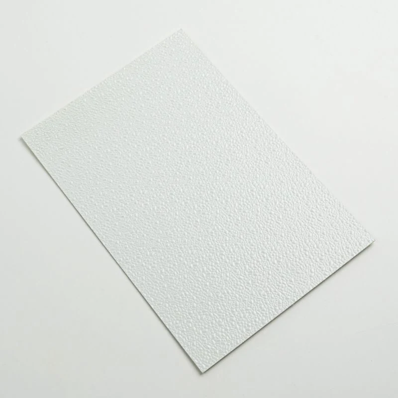 White Color FRP Sheet Wall Panels Surface Decoration Pebble Pattern