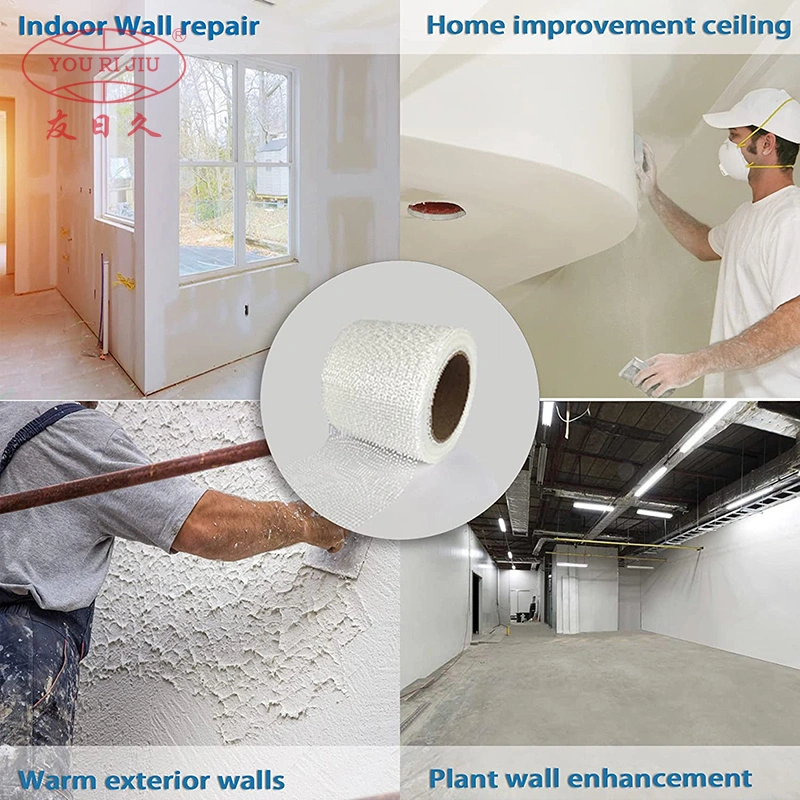 Yourijiu Repair Wall Cracks Strong Reinforced Drywall Joint Acrylic Self-Adhesive Fiberglass Mesh Tape
