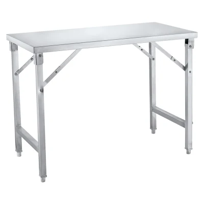 Restaurant Industrial Equipment Kitchen Foldable Work Table with Board