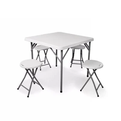 Square Dinner Outdoor Foldable HDPE Panel Party Camping Folding Table