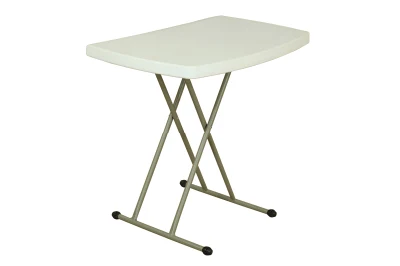  Easy Carry Durable Foldable Adjustable Plastic Camping Patio Folding Table White Plastic Adjustable Height Folding Utility Table