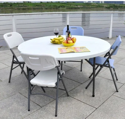  Discount Popular Plastic Top Folding Picnic Table for Dinner