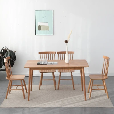  Modern Dining Room Sets Folding Dinner Table Nordic Solid Wood Round Dining Table