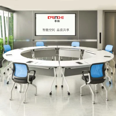 Lecong School Furniture Training Classrom Student Computer Folding Table