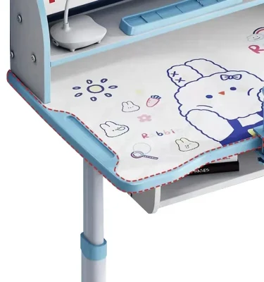 Bedroom Furniture Height Adjustable Kids Children Study Table and Chair Set