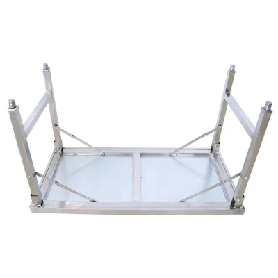 Restaurant Industrial Equipment Kitchen Foldable Work Table with Board