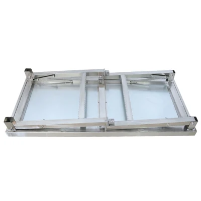 Restaurant Industrial Equipment Kitchen Foldable Work Table with Board
