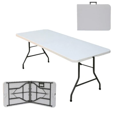  Rectangular Catering Banquet Picnic Plastic Folding Outdoor Table