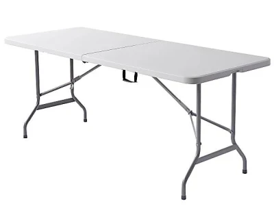 6FT 8FT White Outdoor Rectangular Plastic Folding Table