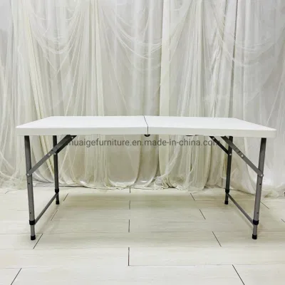  Cheap Hotel Baby Shower Children Party Furniture Square White Plastic Metal Legs Folding Kids Table