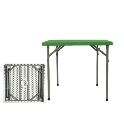Square Dinner Outdoor Foldable HDPE Panel Party Camping Folding Table