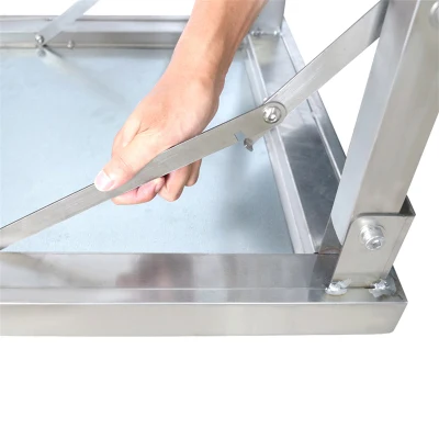 Restaurant Industrial Equipment Kitchen Foldable Work Table with Board