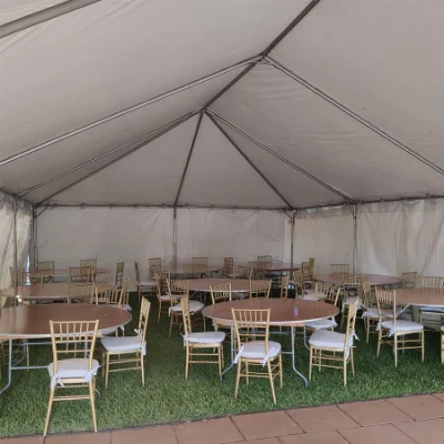 Banquet Events Circular Portable 48 Inch Folding Solid Wood Round Table for Dining