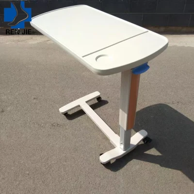 Wholesale Folding Overbed Table Hospital Height Adjustable Patient Dinner Table