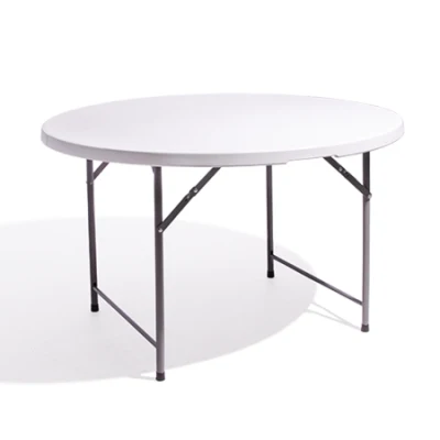  Banquet 6 Seater Dining 48 Inch Plastic White Round Folding Tables