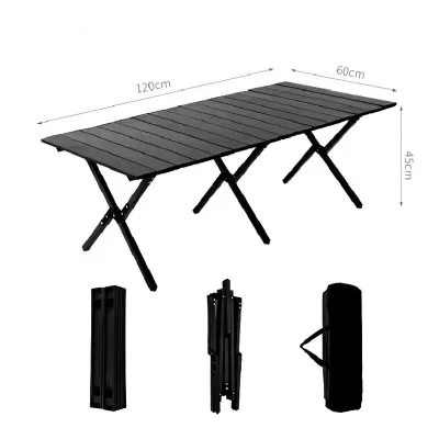  Garida Outdoor Camping Portable Aluminum Alloy Quick Mounting Lightweight Medium 64X60X38cm Folding Table