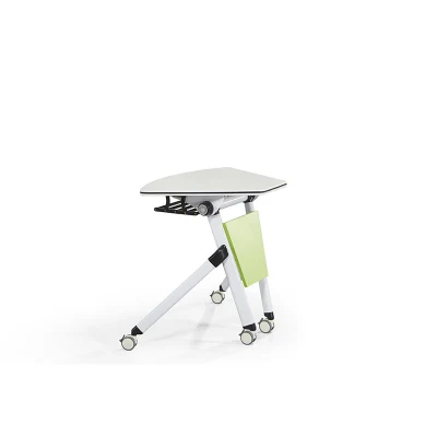 One Stop Smart Classroom Solution with Digital Podium, Folding Table and Chair and Laptop Charging Cart