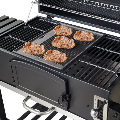 Cold Rolled Steel Charcoal BBQ Grill Folding Side Table