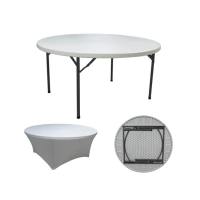  Plastic Folding Table Rectangle Used for Banquet Outdoor Wedding Folding Tables 6 FT Table