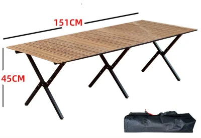 Hot Sale Folding Picnic Table Camp Party Dining Table Chain Top