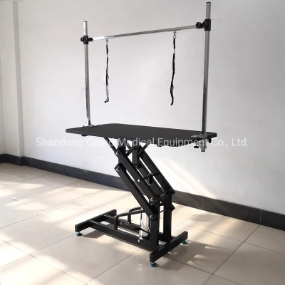  Hot Sale Hydraulic Lifting Vet Folded Pet Grooming Beauty Table Price for Dog