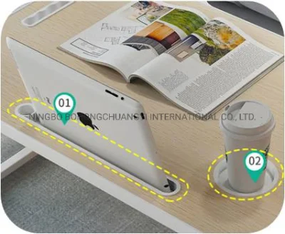  iPad/Laptop Wooden Portable Folding Desk Table on Bed Multifunction