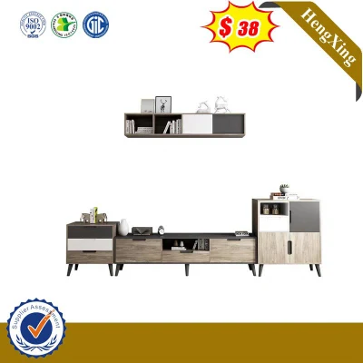  Wholesale Hot Sale Wooden Living Room Home Furniture Bedroom Set Side Wall TV Cabinet Coffee Table