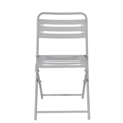  Outdoor Folding Furniture Set Steel Coffee Table and Floding Chair