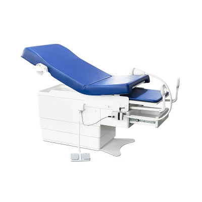 Hospital Medical Power Hi-Low Gynecology Treatment Exam Table for Woman Using