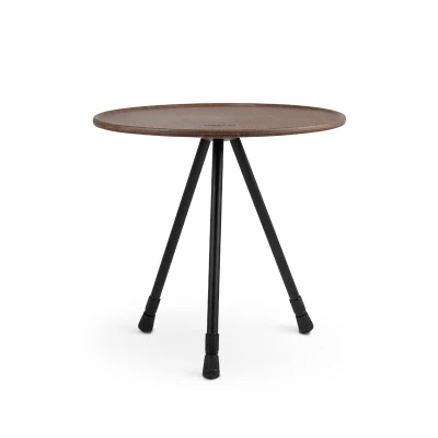 Outdoor Round Folding Table Aluminum Round Side Table Portable Collapsible Light Small Round Camping Table