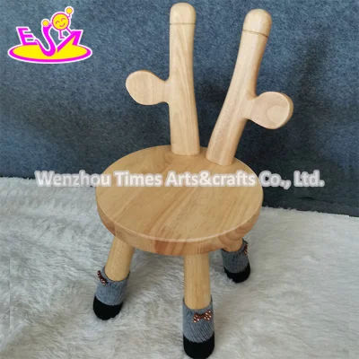  2021 New Cute Cartoon Costomized Morden Design Wooden Chair for Kids W08g313