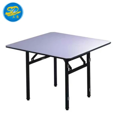  Square Wooden Top Folding Table for Restaurant Dining Room Banquet