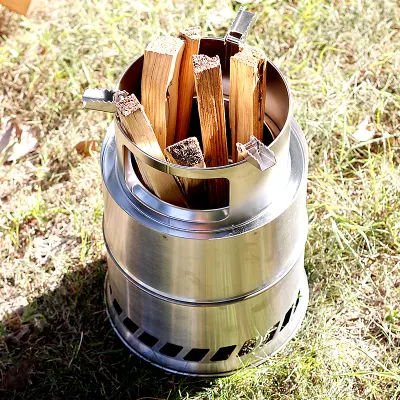  Outdoor Foldable Firewood Camping Wood Stove Alcohol Stove Smokeless Charcoal Stove