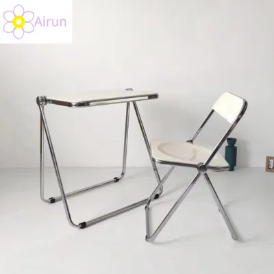Nordic Internet Celebrity Photo Transparent Small Square Table Ins Folding Study Computer Bedroom Coffee Table