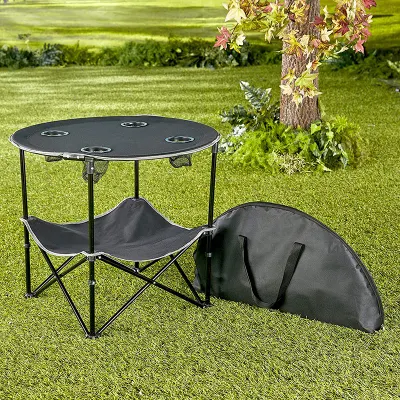  Folding Camping Table Portable Outdoor Side Lightweight Round Picnic Table